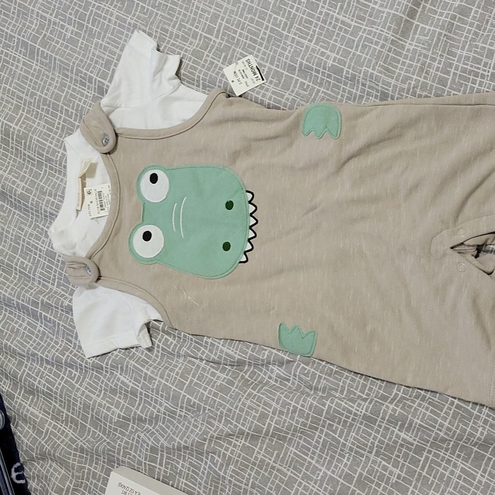 2 pieces shortalls set - 24m